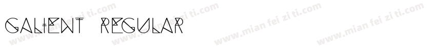 Galient Regular字体转换